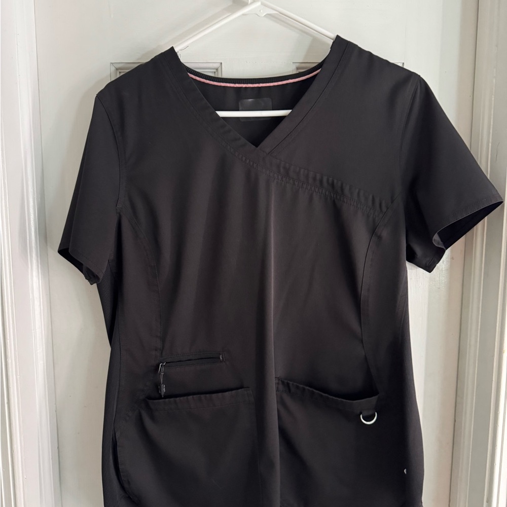 Women’s Ava Theresa Black Scrub Top